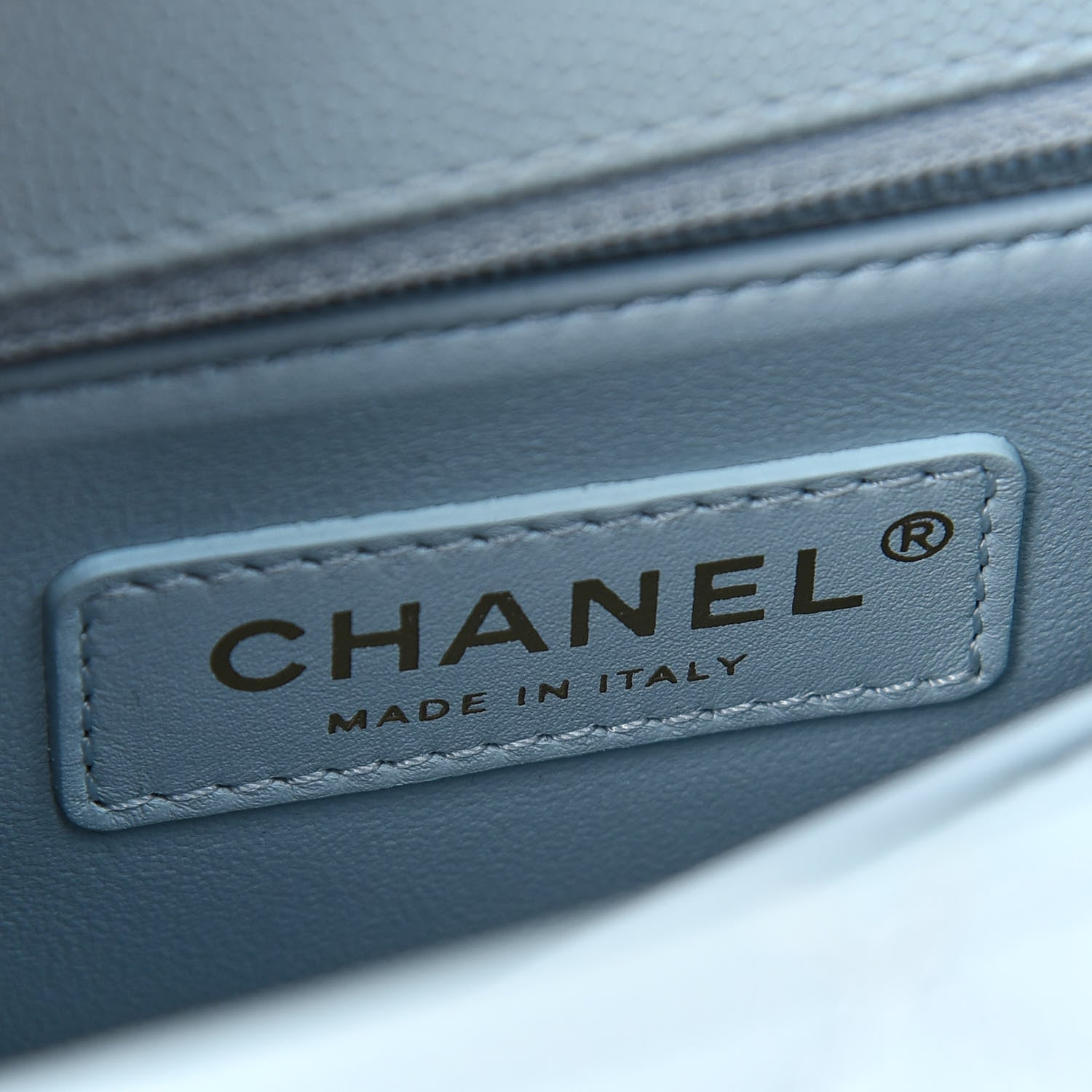 Chanel Caviar Quilted Mini Coco Handle Flap Light Blue 6 of 10