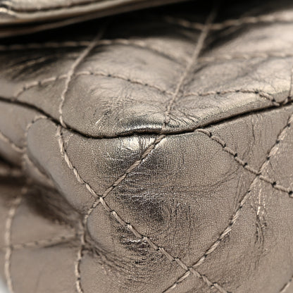 Chanel Metallic Aged Calfskin Quilted 2.55 Reissue 225 Flap Pewter 11 of 13