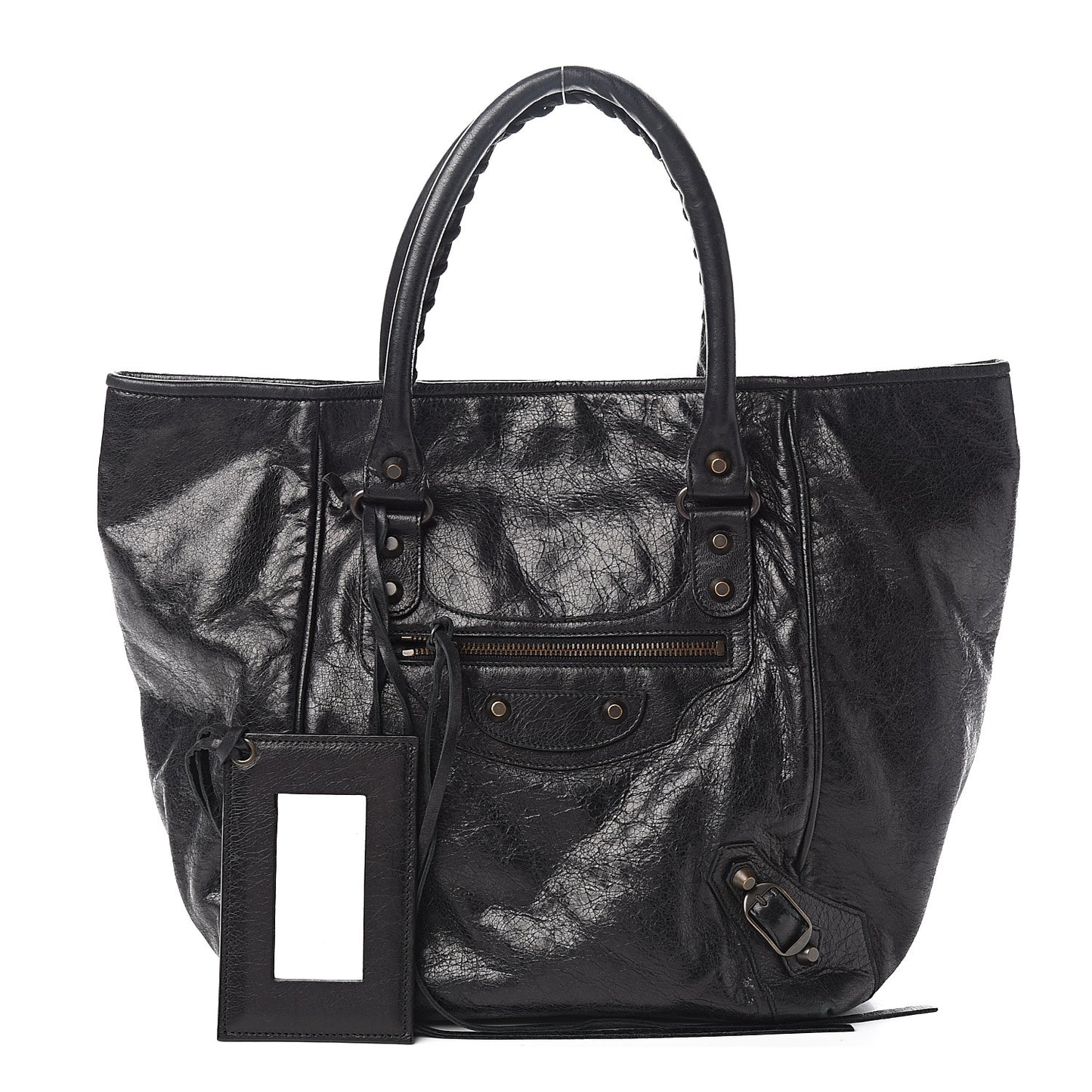 Agneau Classic Hardware S Sunday Tote Black