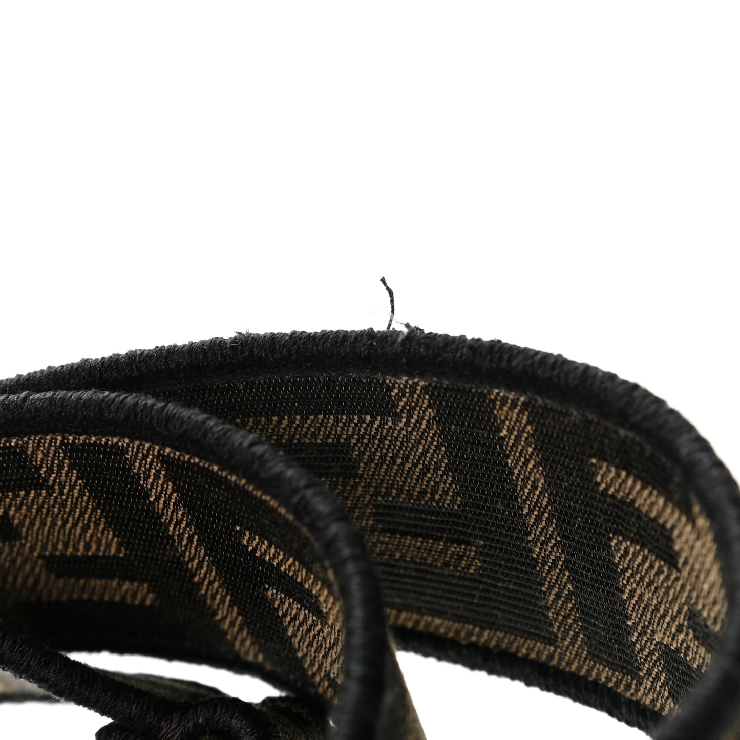 Fabric Jacquard FF 1974 Strap You Tobacco Moro Black
