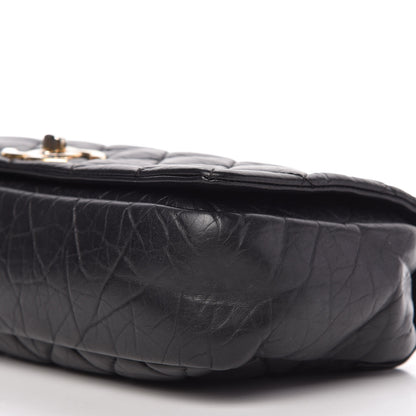 Chanel Aged Calfskin Quilted Medium Pondichery Flap Black 7 of 10
