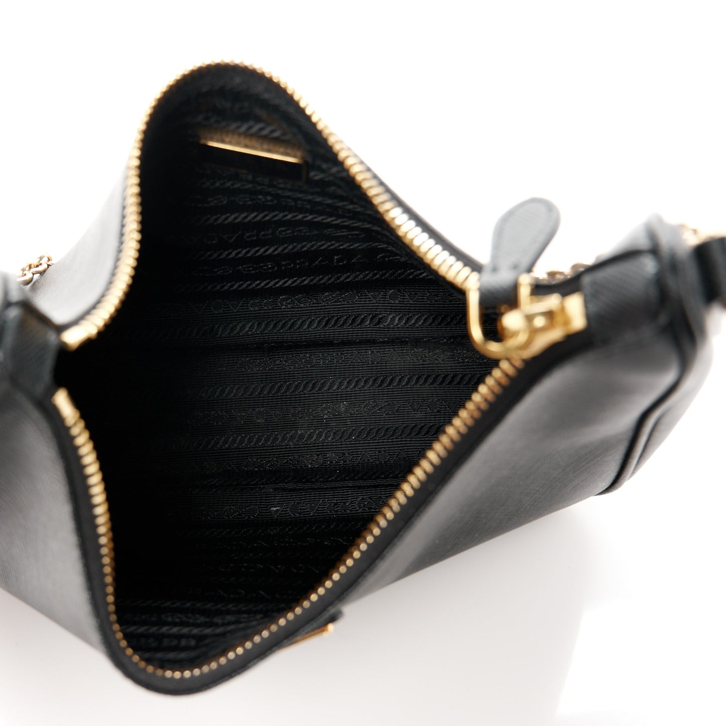 Saffiano Lux Re-Edition 2005 Shoulder Bag Black
