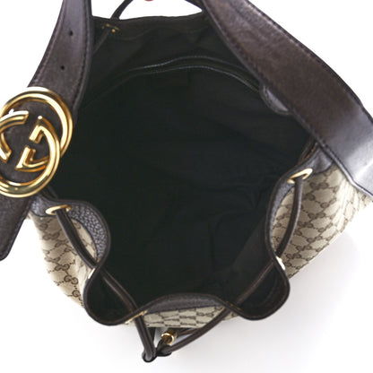 Gucci Monogram Medium Interlocking Icon Shoulder Bag Dark Brown 5 of 11