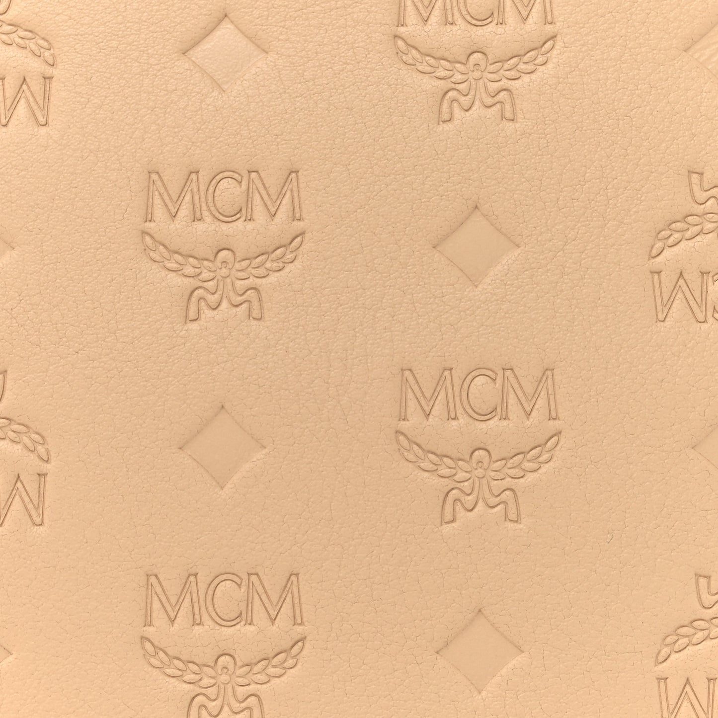 Calfskin Ottomar Monogram Aren Crossbody Pouch Beige Croissant