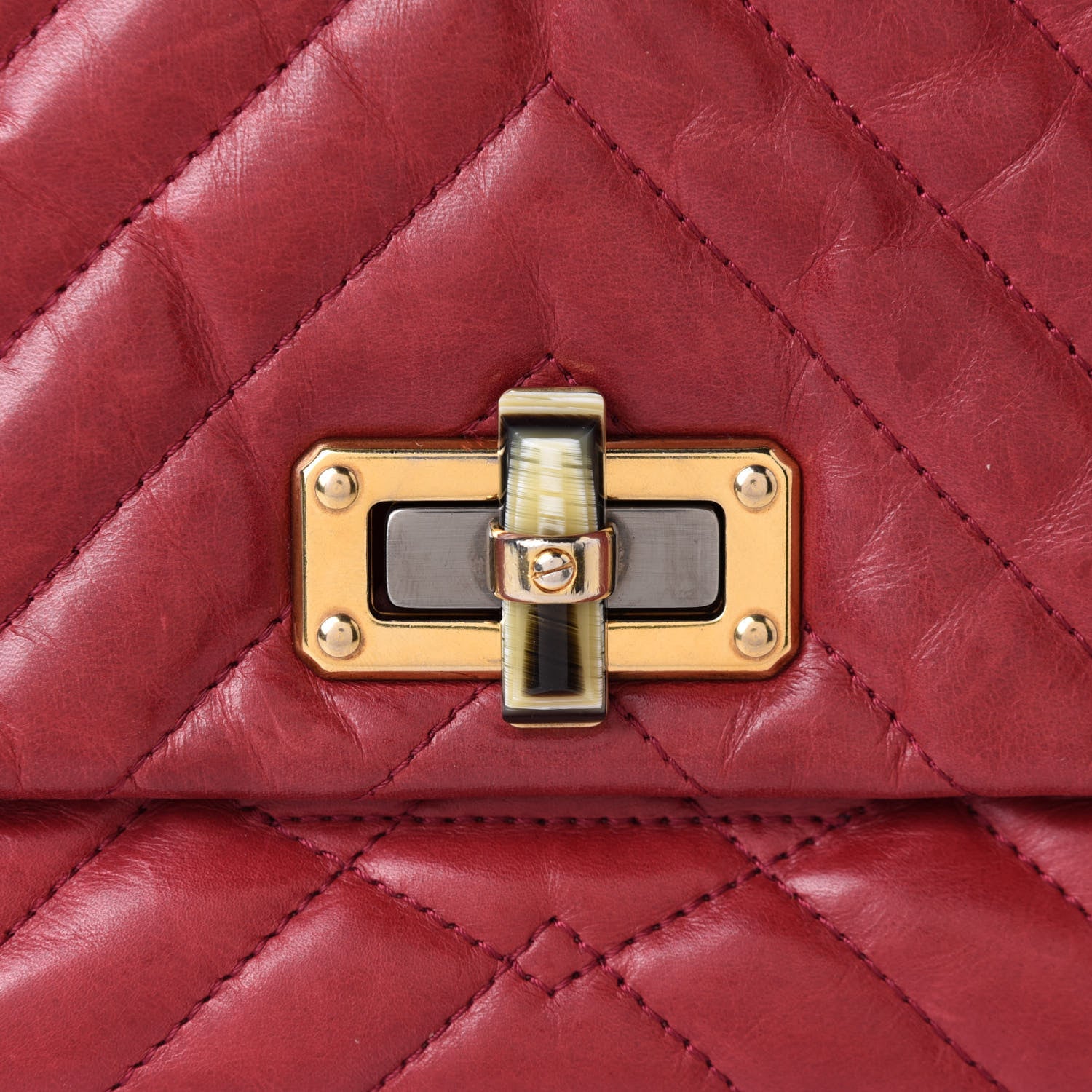 Lanvin Lambskin Quilted Medium Happy Shoulder Bag Red 8 of 10