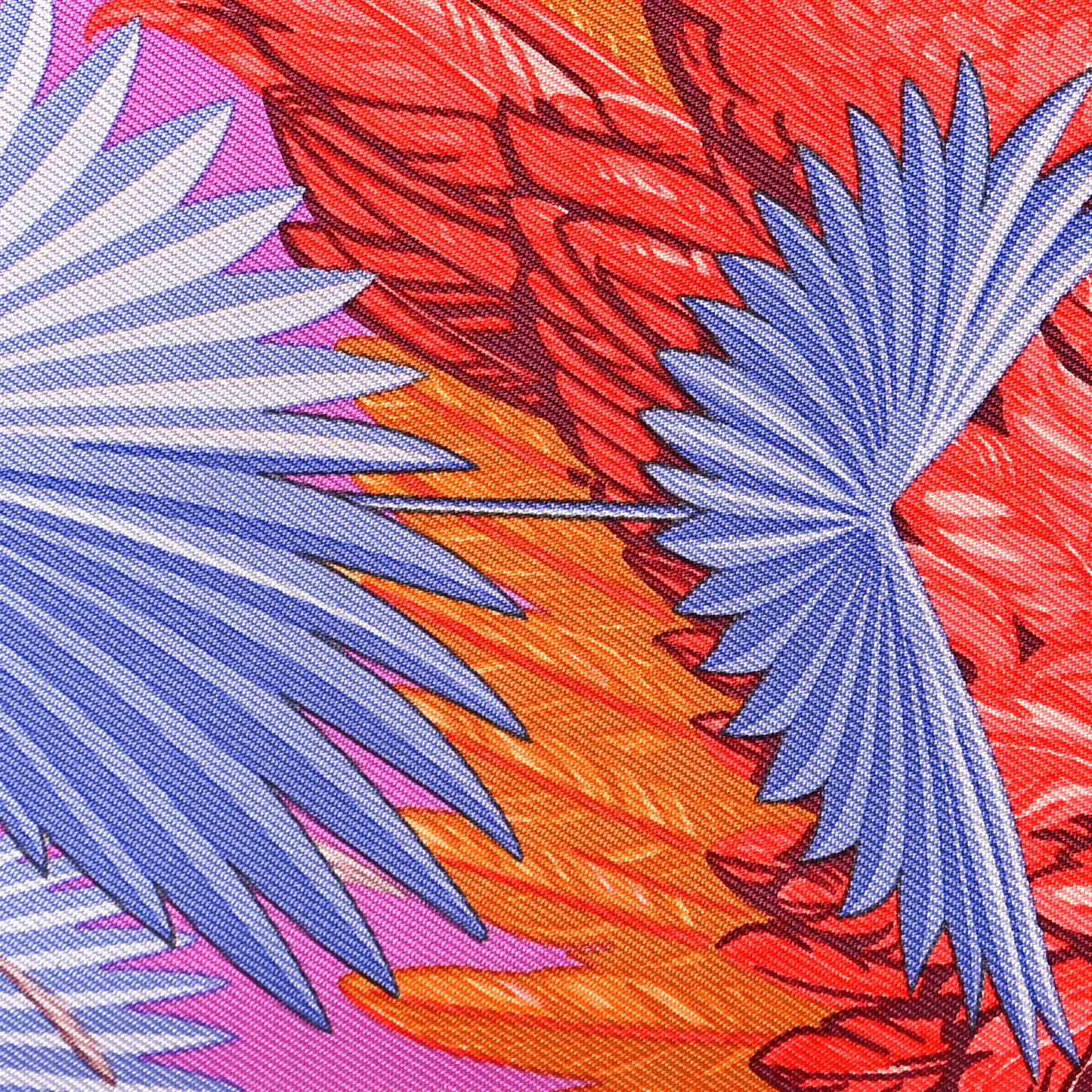 Epsom Printed Silk Flamingo Party Soie-Cool Wallet Rose Jaipur