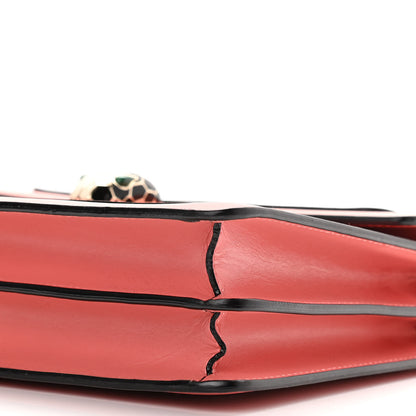 Bulgari Calfskin Serpenti Forever Shoulder Bag Coral 9 of 9