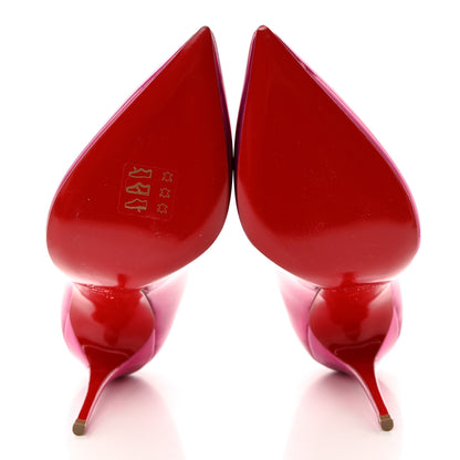 Christian Louboutin Metallic Patent Psychic Hot Chick Pumps 37 Fuxia 5 of 7