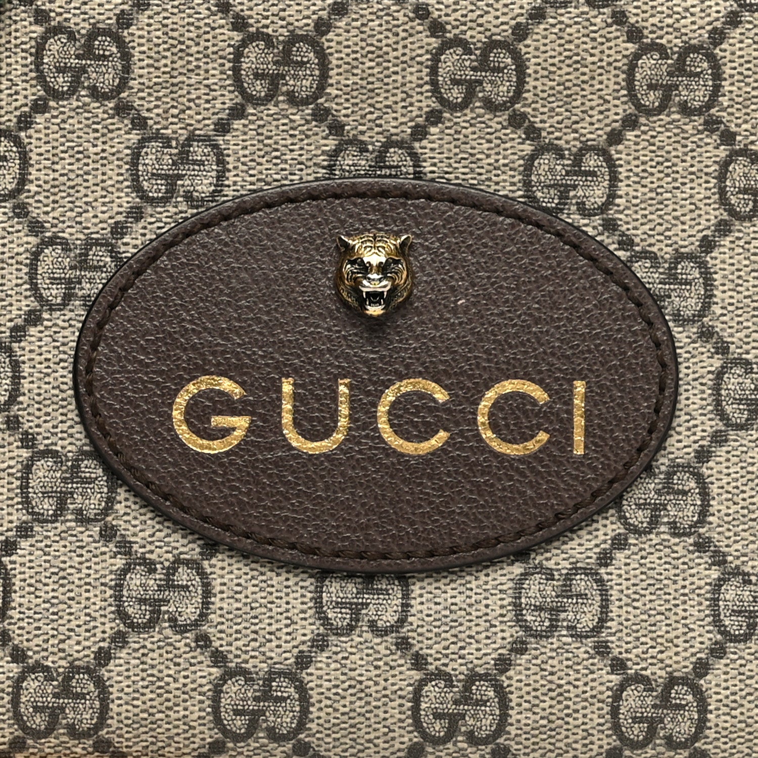 Gucci GG Supreme Monogram Web Neo Vintage Shoulder Bag Beige New Acero Crop 9 of 11