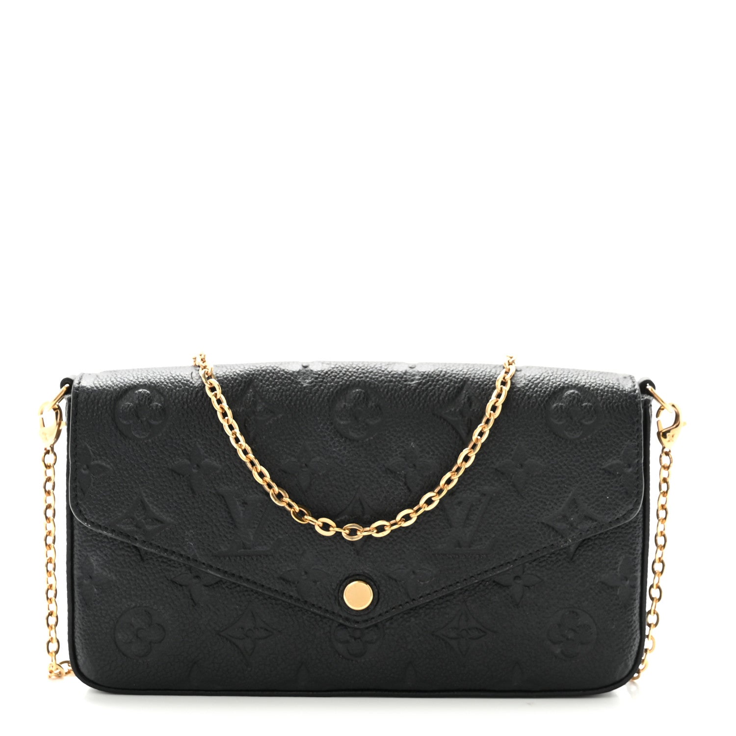 Louis Vuitton Empreinte Pochette Felicie Chain Wallet Black 1 of 9