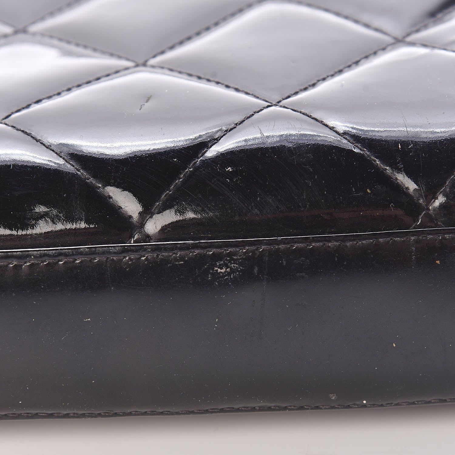 Chanel Patent Quilted Briefcase Laptop Bag Black 18 of 22