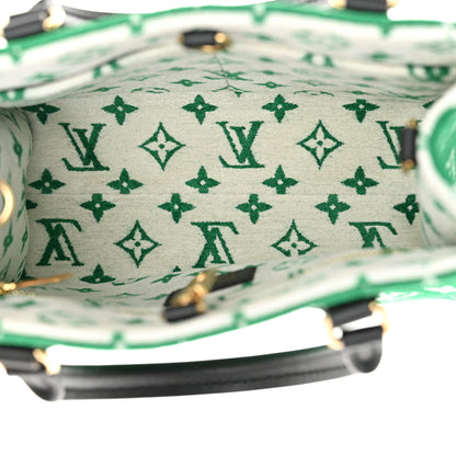 Louis Vuitton Jacquard Velvet Monogram Onthego PM Green 5 of 9