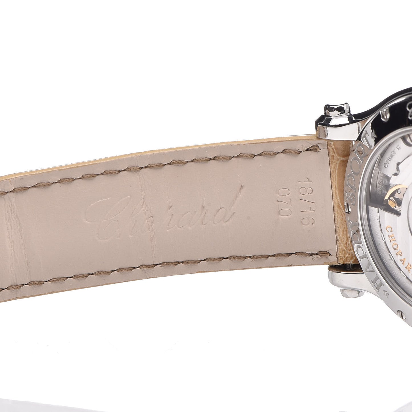 Stainless Steel Alligator Diamond Bezel 36mm Happy Sport Automatic Watch