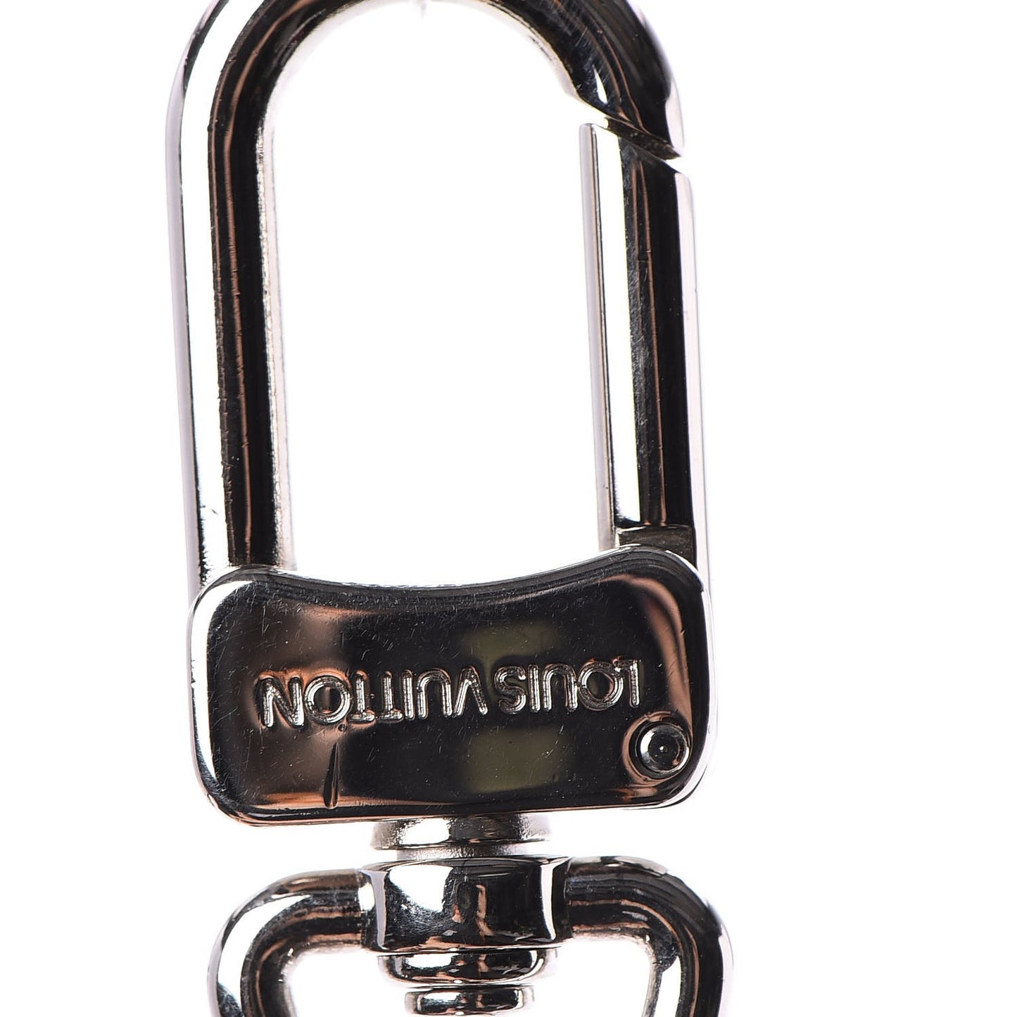 LV Initials Key Holder Silver