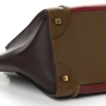 Celine Smooth Calfskin Mini Tri-Color Luggage Rust 7 of 11
