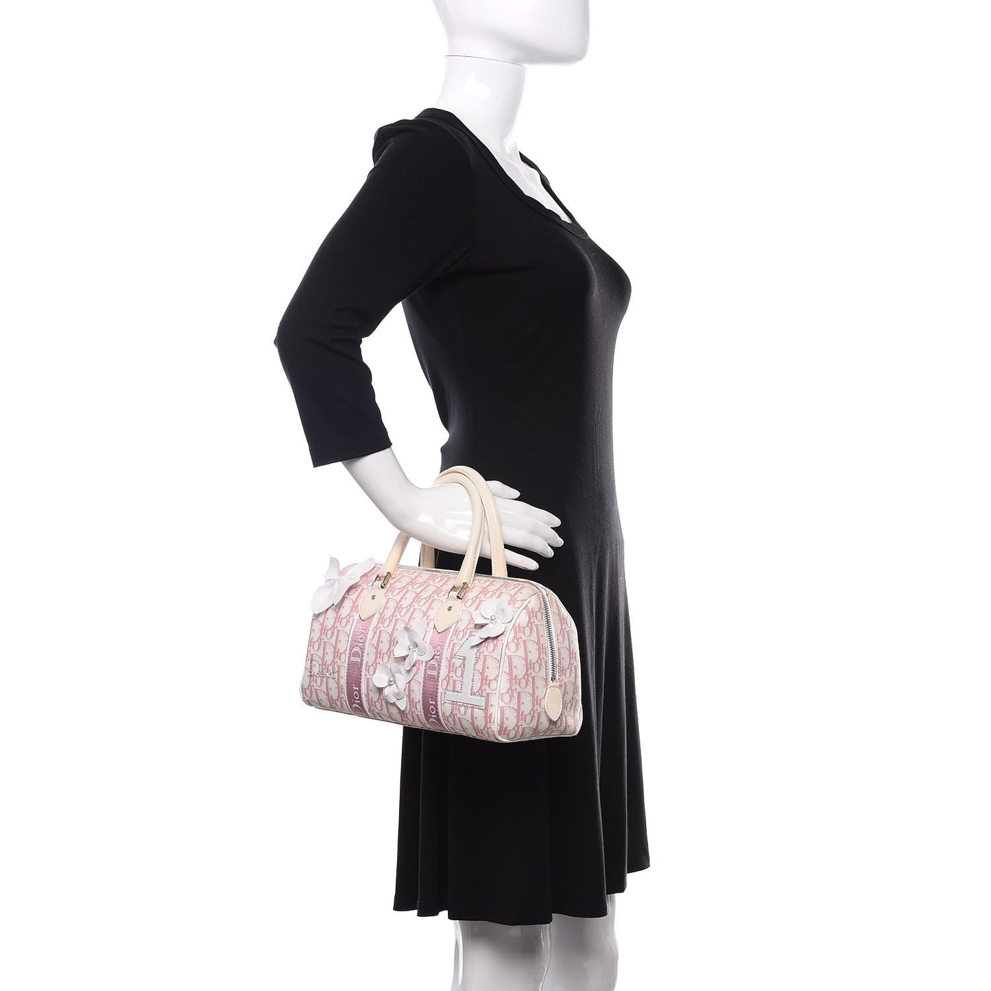 Monogram Girly Boston Pink