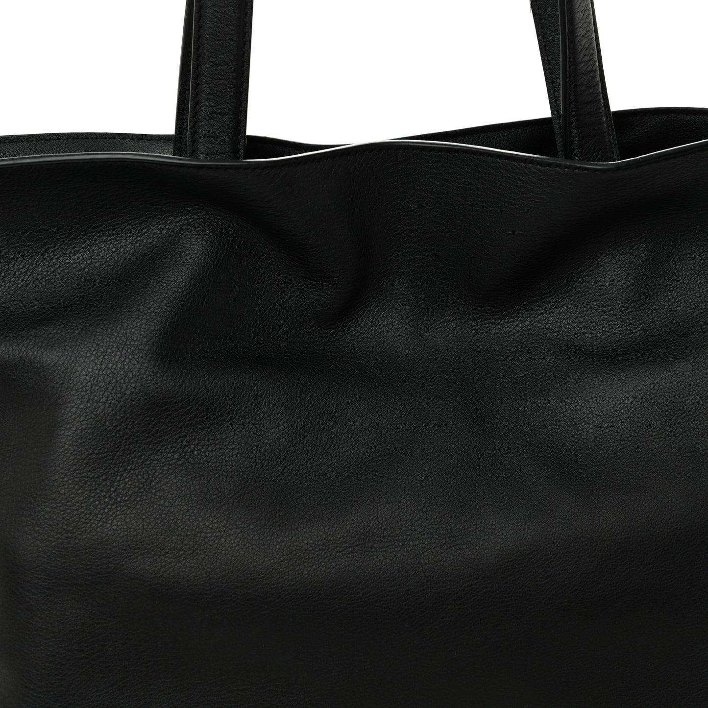 Calfskin Flamenco Knot XL Shoulder Bag Black