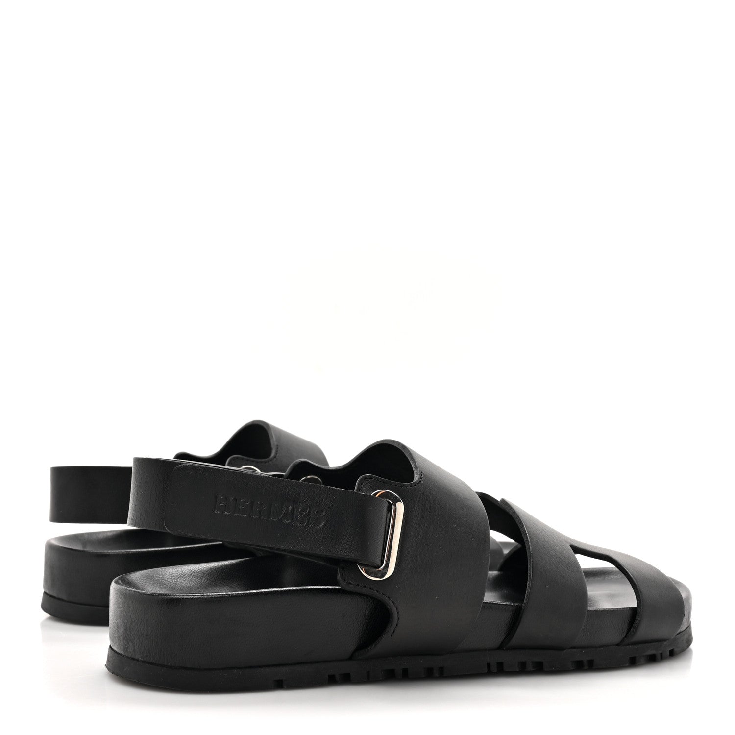 Hermes Calfskin Womens Takara Sandals 35 Black 4 of 10