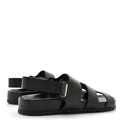 Hermes Calfskin Womens Takara Sandals 35 Black 4 of 10