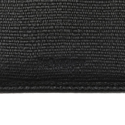 Saint Laurent Textured Calfskin Classic Y Ligne Compact Wallet Black 8 of 9