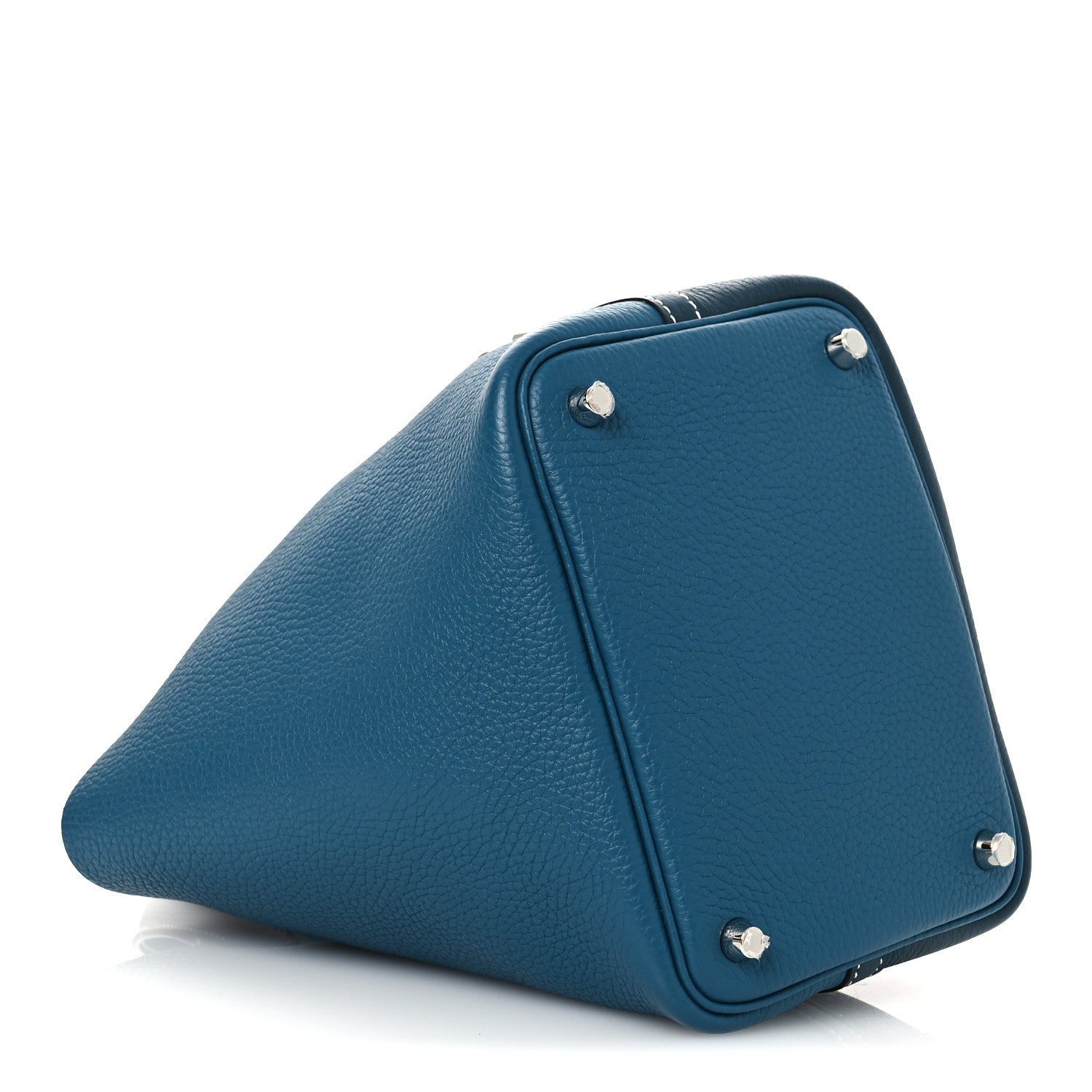 Hermes Taurillon Clemence Casaque Picotin Lock 18 PM Vert Bosphore Vert Cypress 4 of 11