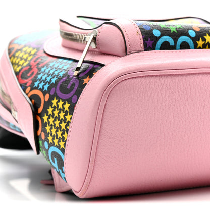 Gucci GG Supreme Monogram Psychedelic Small Day Backpack Black Multicolor Sugar Pink 10 of 13