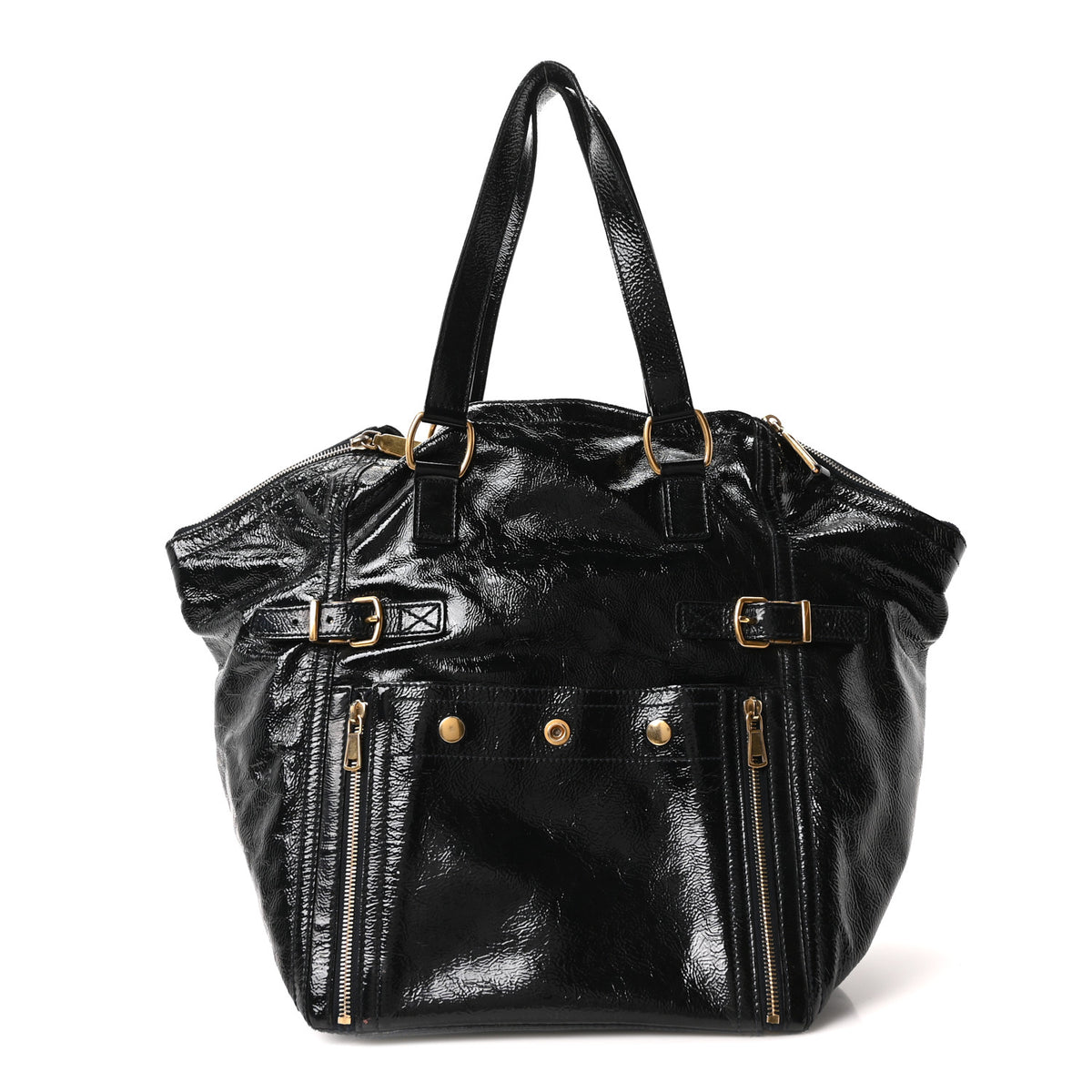 Patent Large Downtown Tote Black