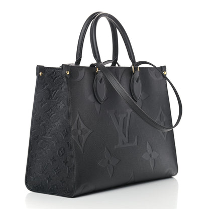 Louis Vuitton Empreinte Monogram Giant Onthego MM Black 2 of 7