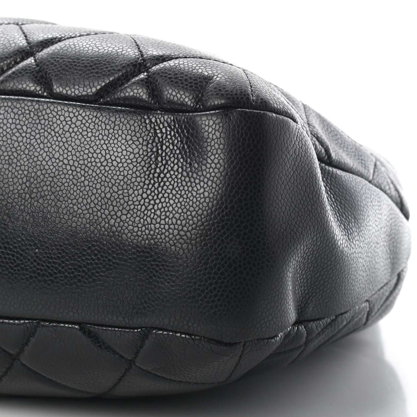 Caviar Quilted Timeless CC Soft Tote Black