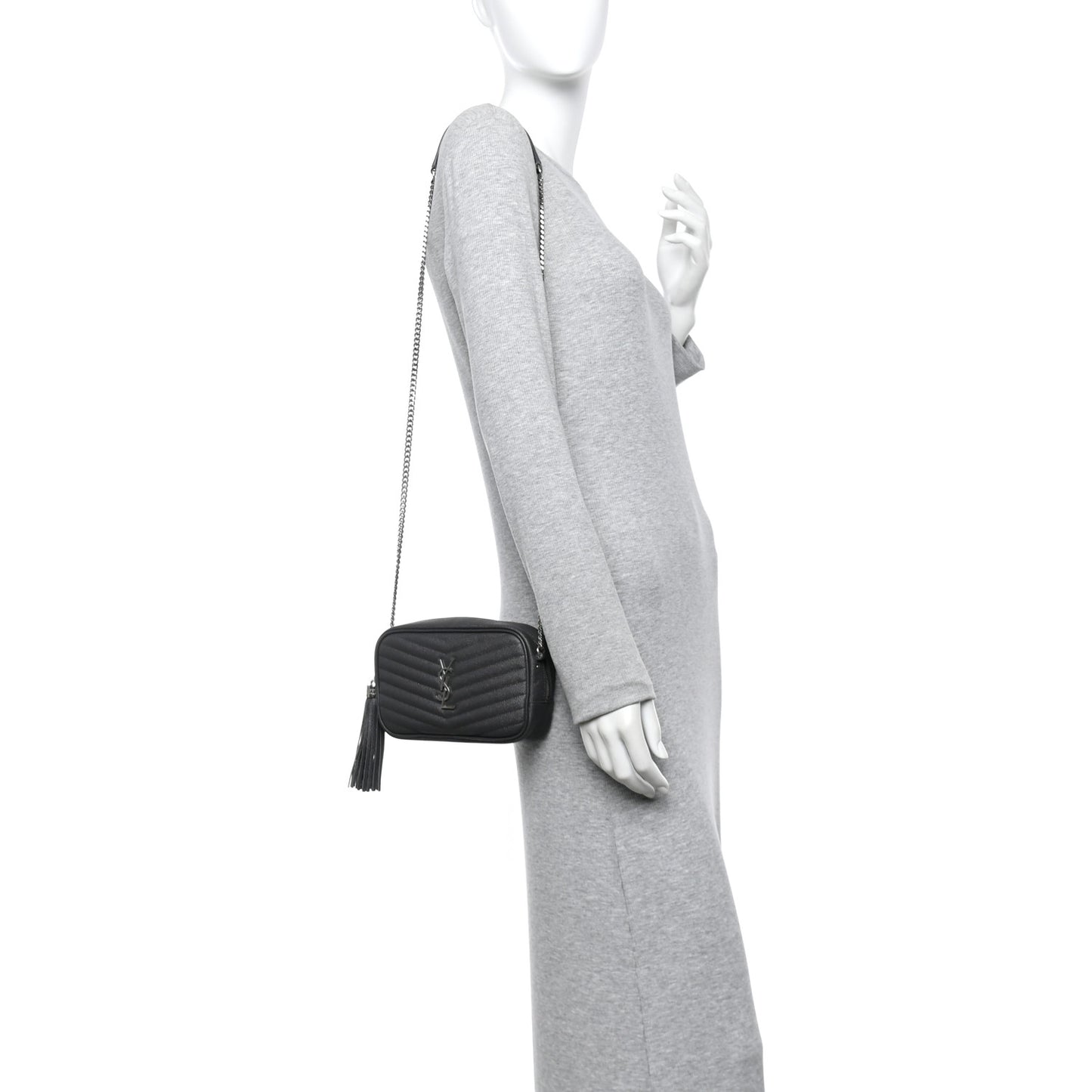 Grain De Poudre Matelasse Monogram Mini Lou Camera Bag Asphalt