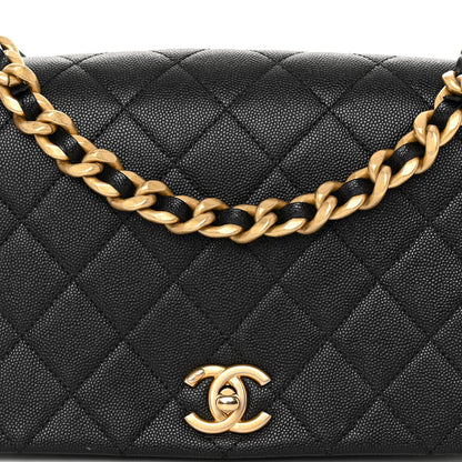 Chanel Caviar Quilted Medium Fashion Therapy Flap Bag Black 8 of 10