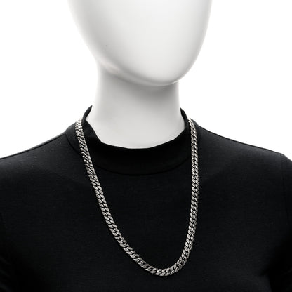 David Yurman Sterling Silver Black Diamond 8mm Curb Chain Necklace 2 of 6
