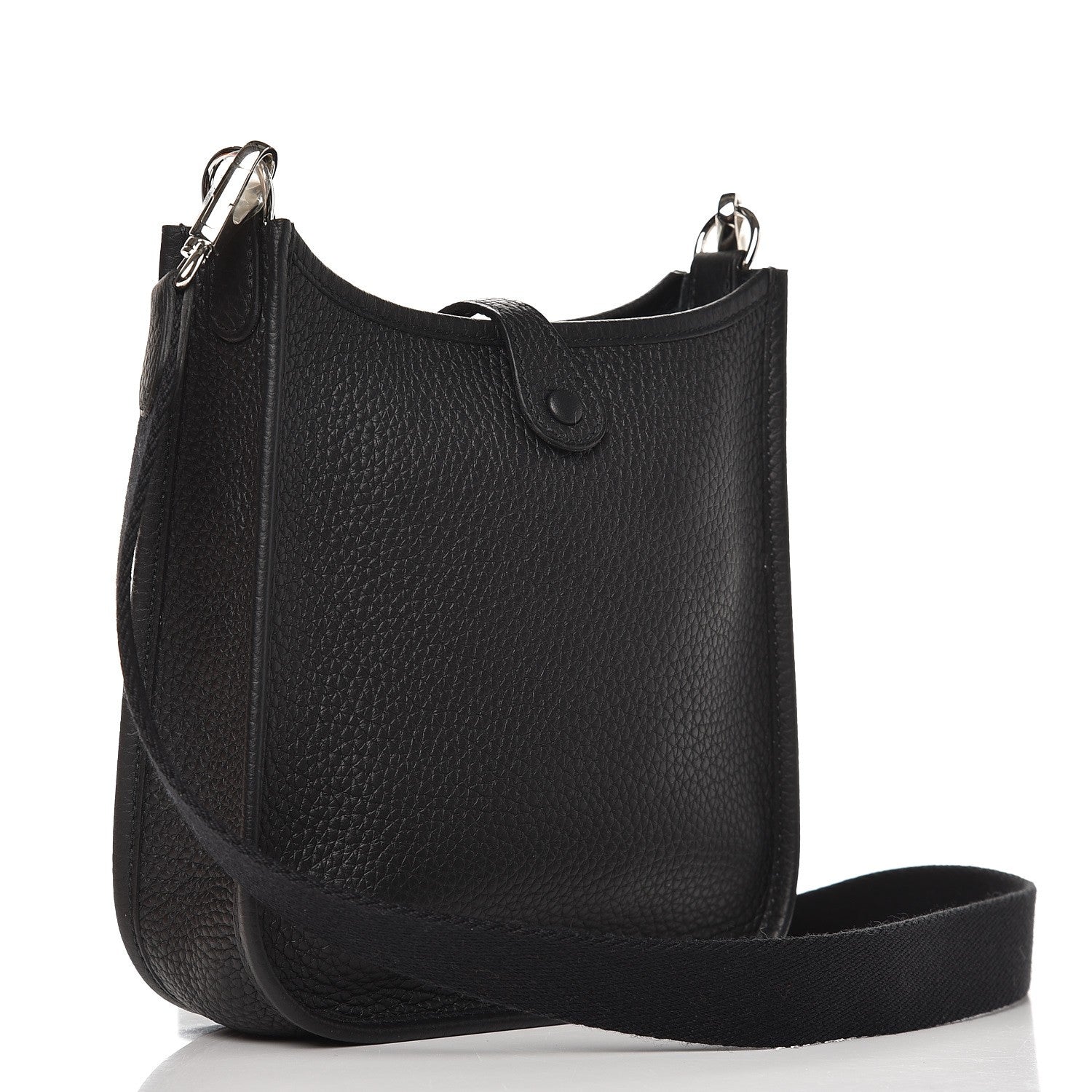 Hermes Taurillon Clemence Evelyne TPM Black 3 of 9