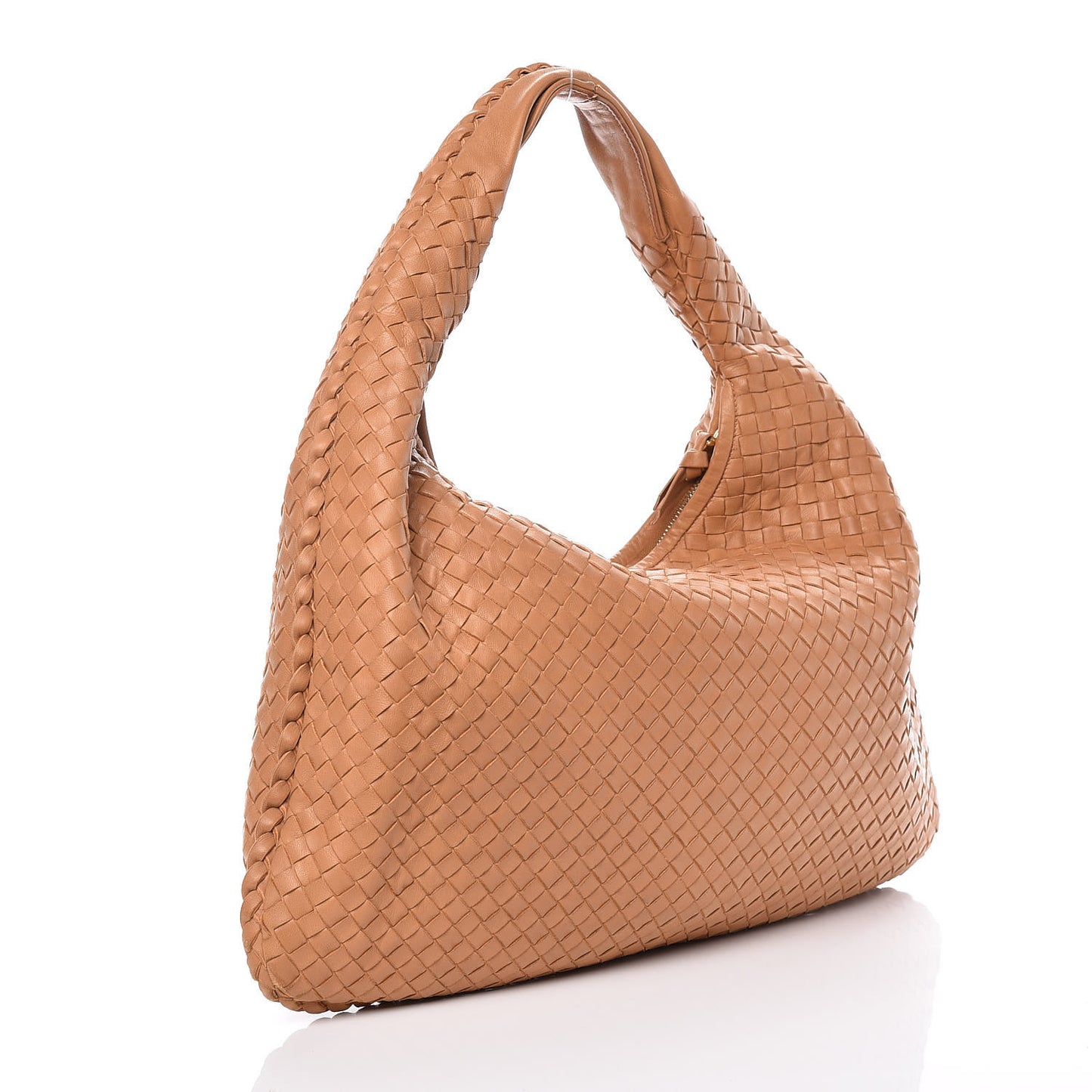 Nappa Intrecciato Large Veneta Hobo Noce