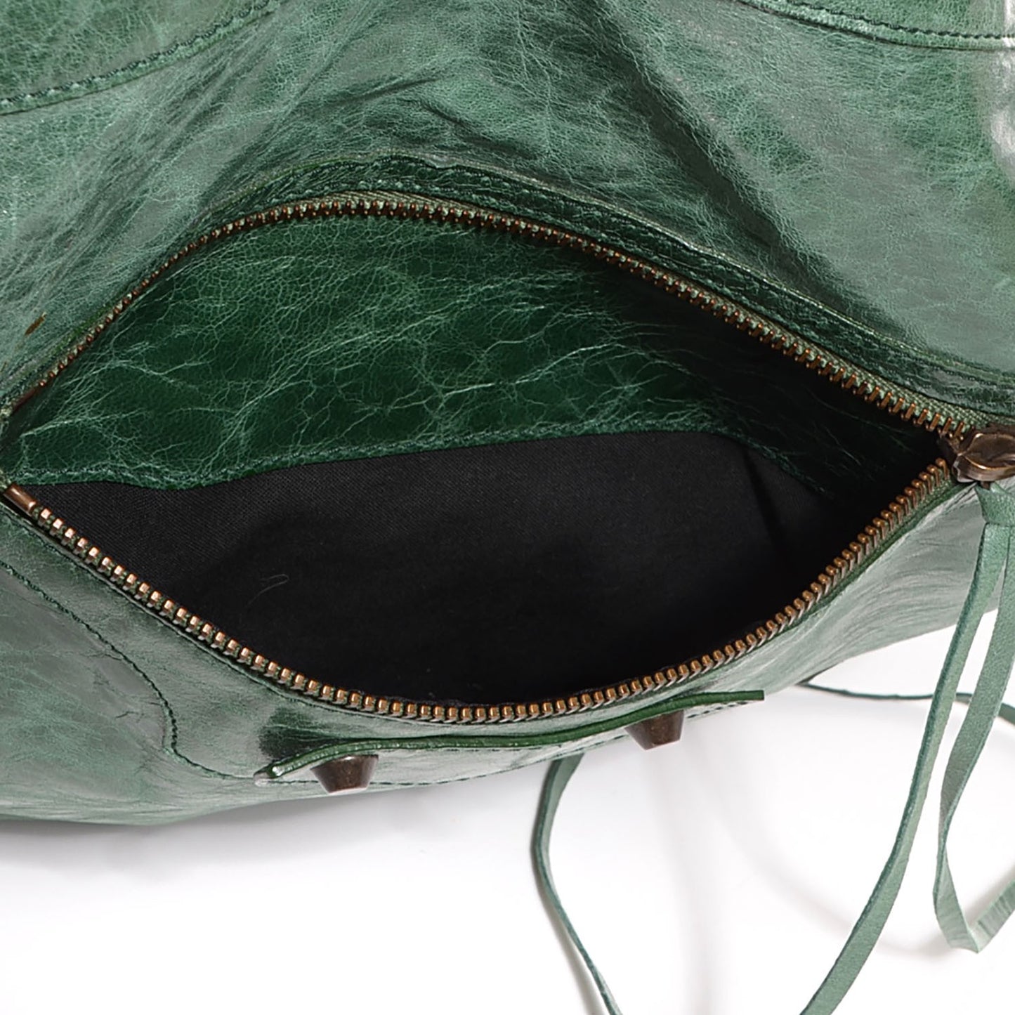 Chevre Classic Hardware Day Hobo Emeraude