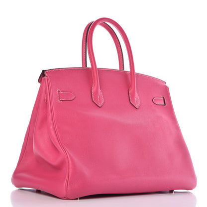 Hermes Epsom Candy Birkin 35 Rose Tyrien Rubis 3 of 41