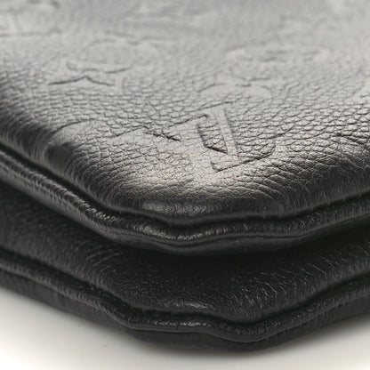 Louis Vuitton Empreinte Double Zip Pochette Black 8 of 10