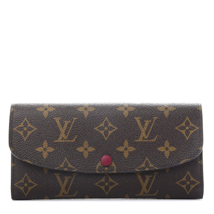 Louis Vuitton Monogram Emilie Wallet Fuchsia 1 of 7