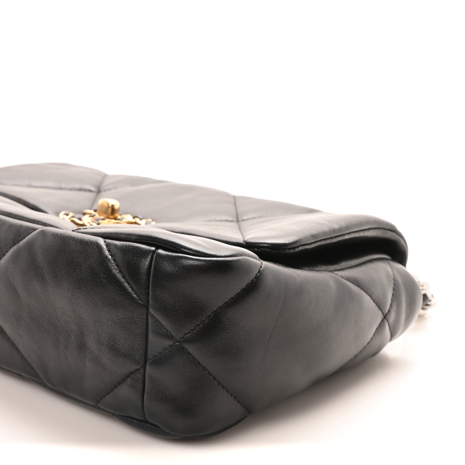 Chanel Lambskin Quilted Medium Chanel 19 Flap Black 10 of 11