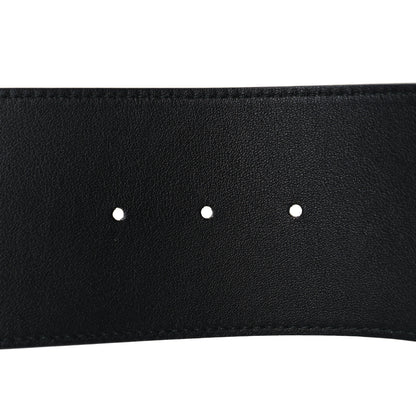 Gucci Moon Calfskin Pearl Double G 70mm Belt 95 38 Black Cream 4 of 6
