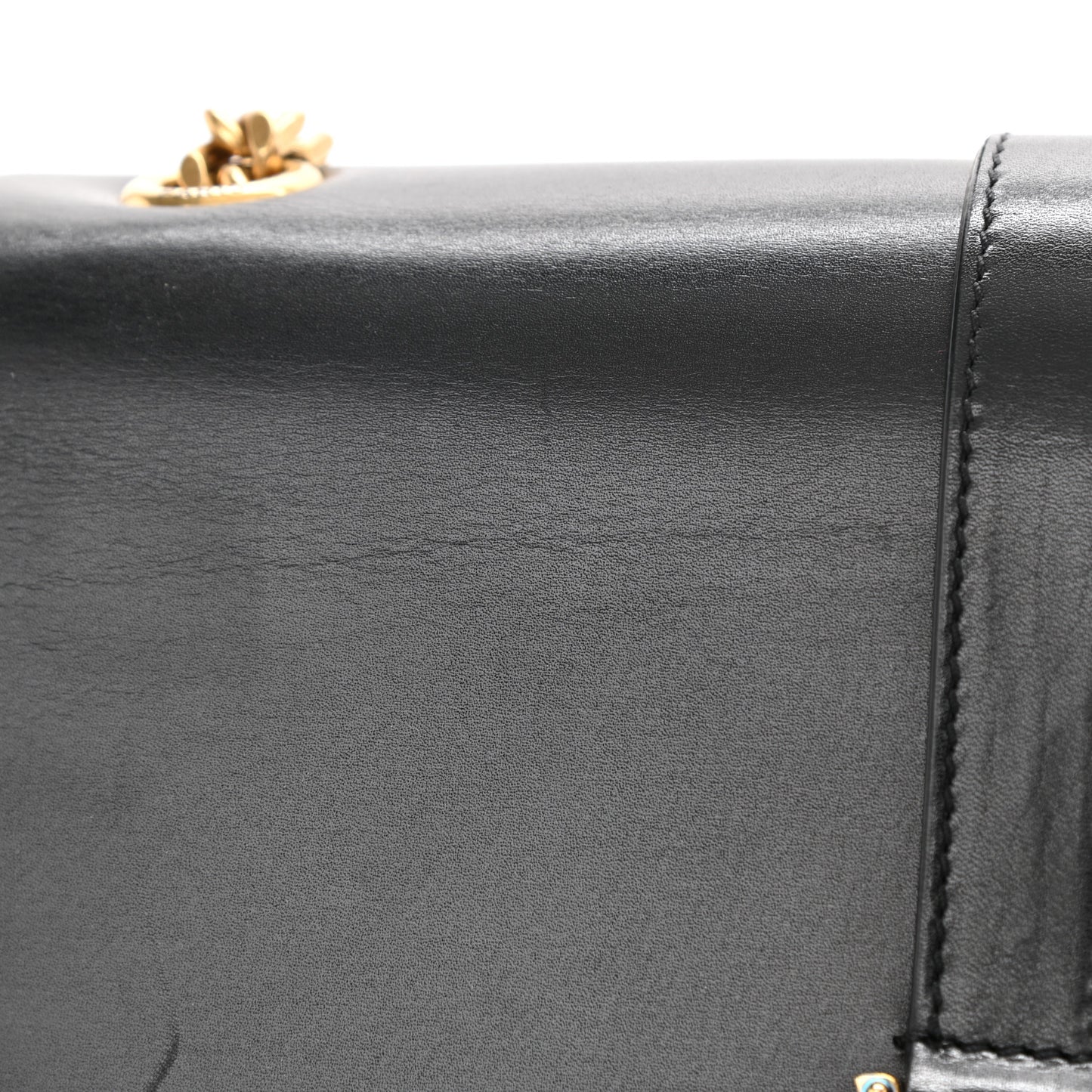 Smooth Calfskin Monogram Medium Sulpice Shoulder Bag Black