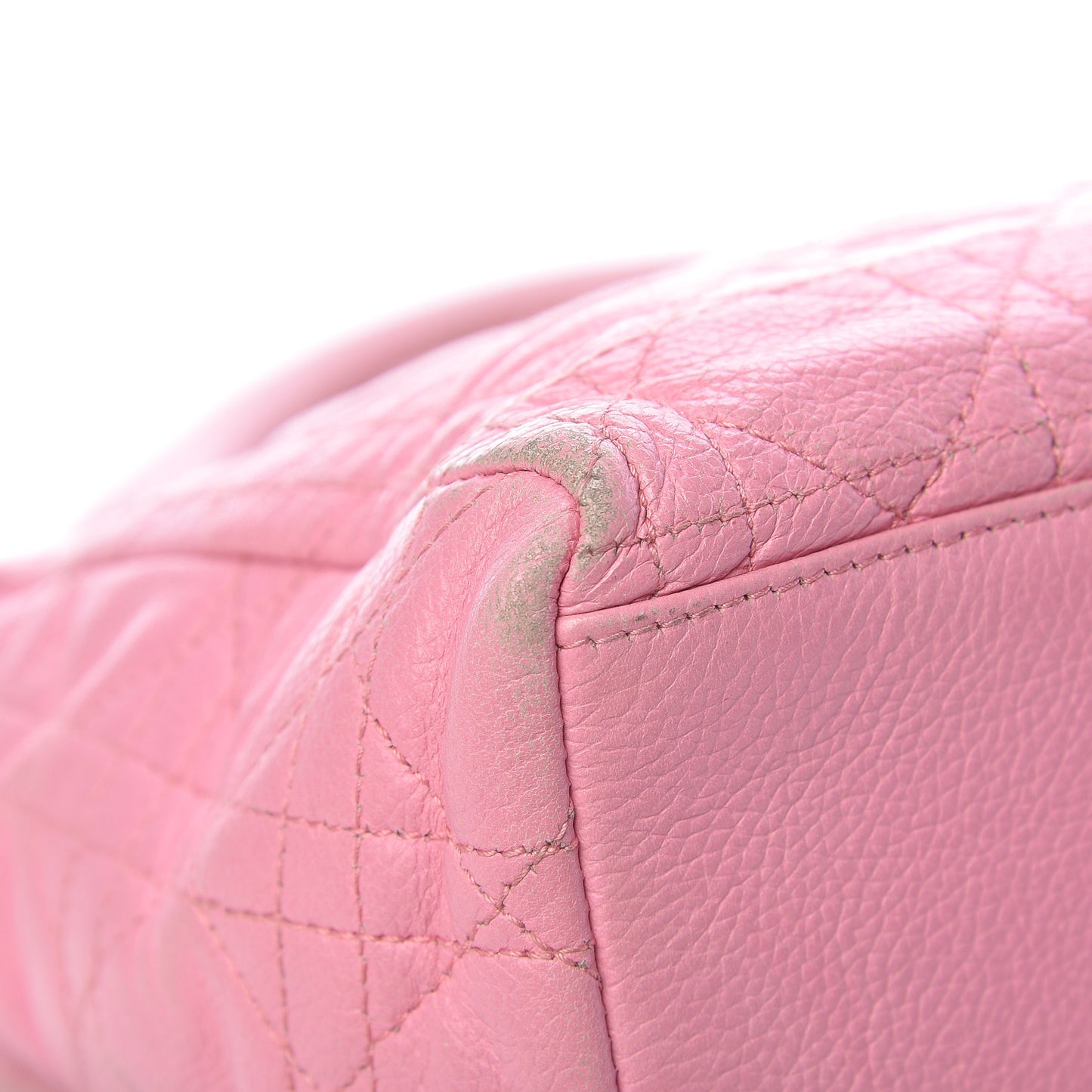 Grained Calfskin Cannage Medium Lady Dior Pink