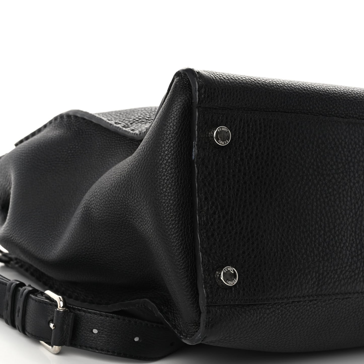 Cuoio Romano Selleria Monster Eyes Inlay Mens Large Peekaboo Iconic Essential Satchel Black Sunflower