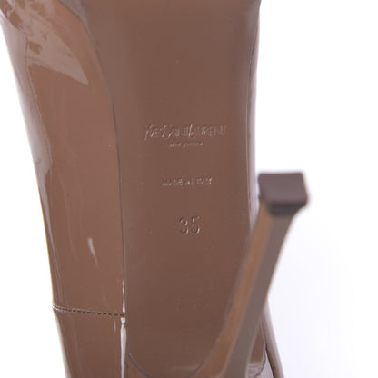 Saint Laurent Patent Tribtoo 80 Platform Pump 35 Soft Nude 6 of 10