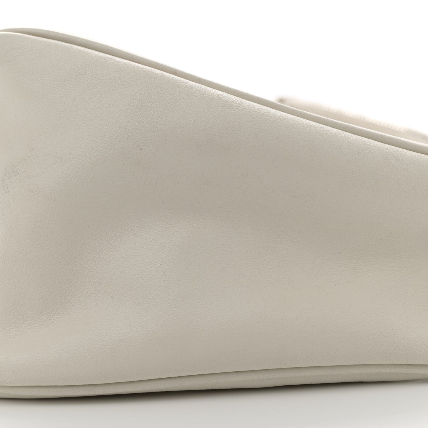 Grace Lux Triangle Shoulder Bag White