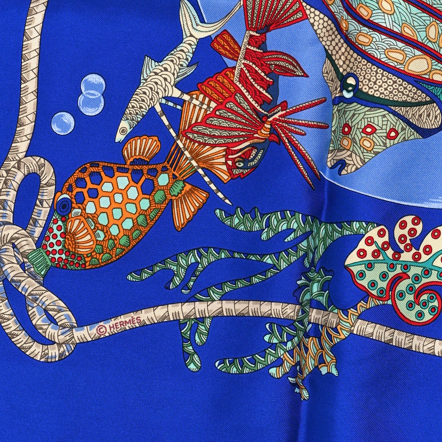 Hermes Silk Grands Fonds Scarf 90 3 of 3