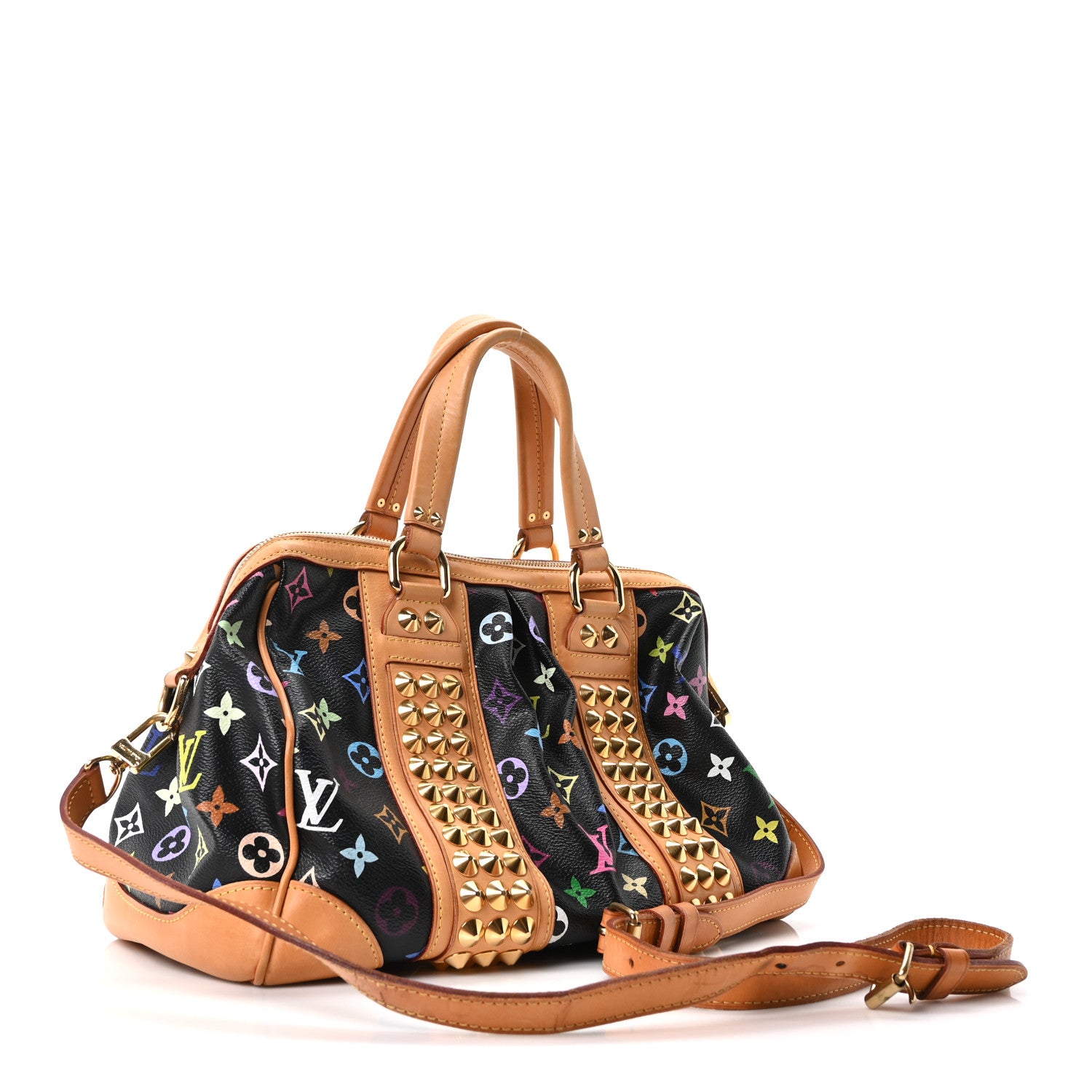 Louis Vuitton Monogram Multicolor Courtney MM Black 1878630