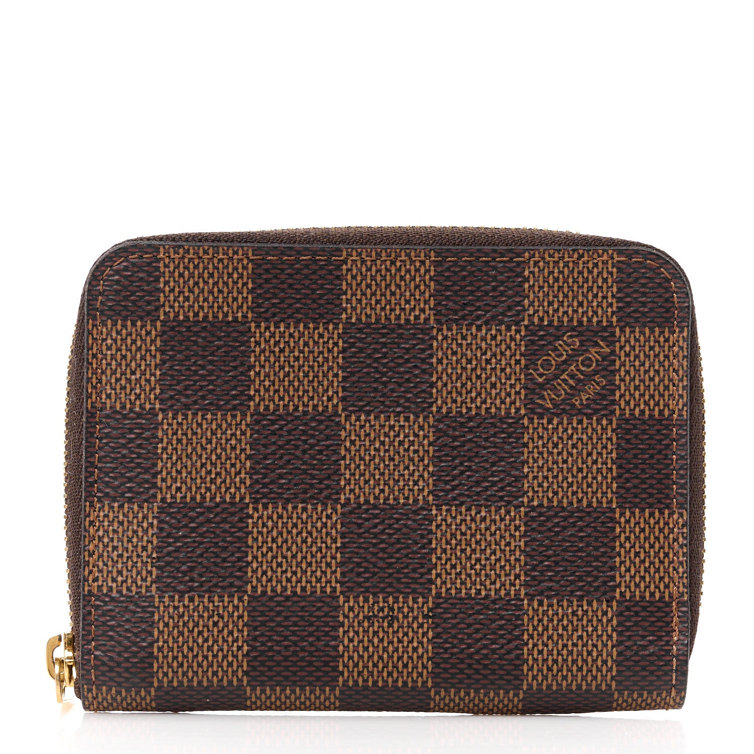 Louis Vuitton Damier Ebene Zippy Coin Purse Rose Ballerine 1 of 10