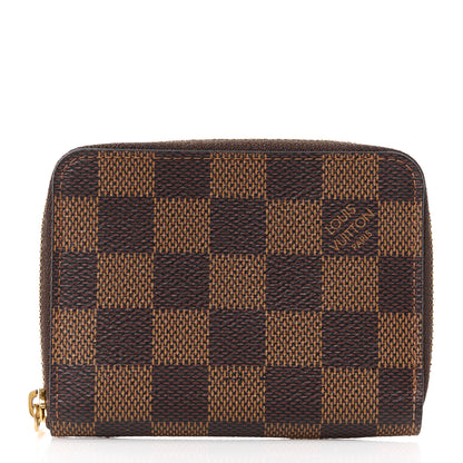 Louis Vuitton Damier Ebene Zippy Coin Purse Rose Ballerine 1 of 10