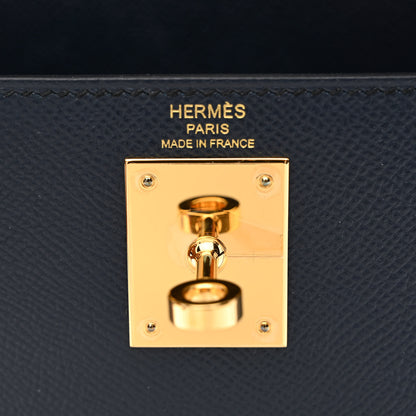 Hermes Epsom Kelly Sellier 28 Bleu Indigo 6 of 11